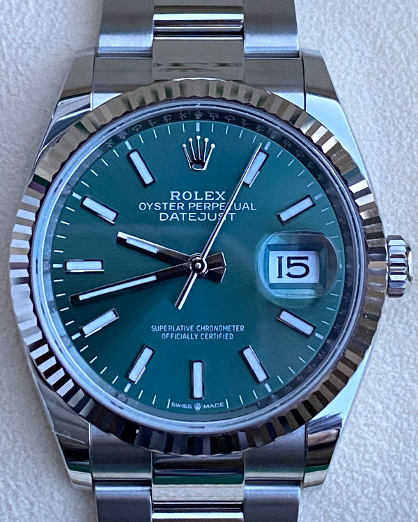 2024 Rolex Datejust 36MM Green Dial Oyster Bracelet (126234)