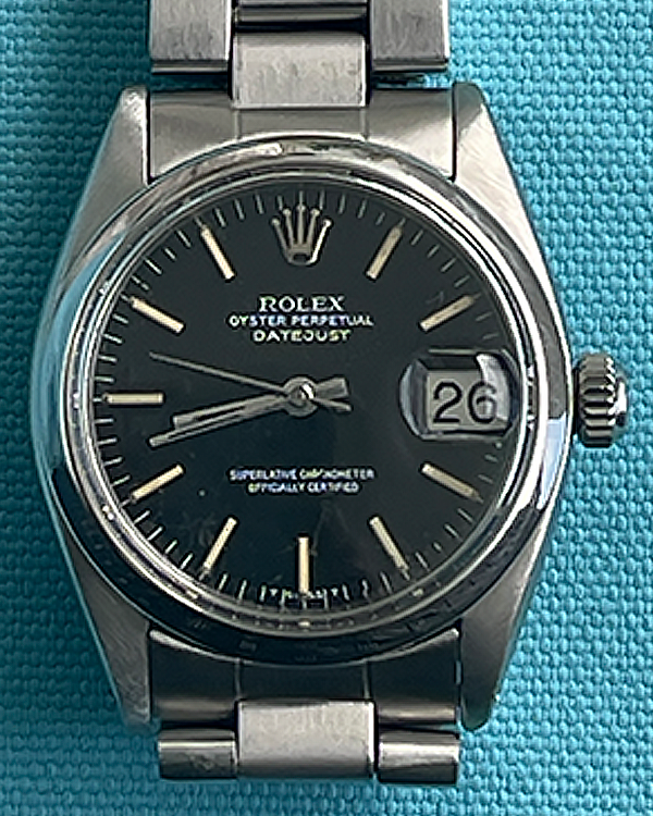 1978 (5.5 Mill. Serial) Rolex Datejust 31MM Black Dial Oyster Bracelet (6824)