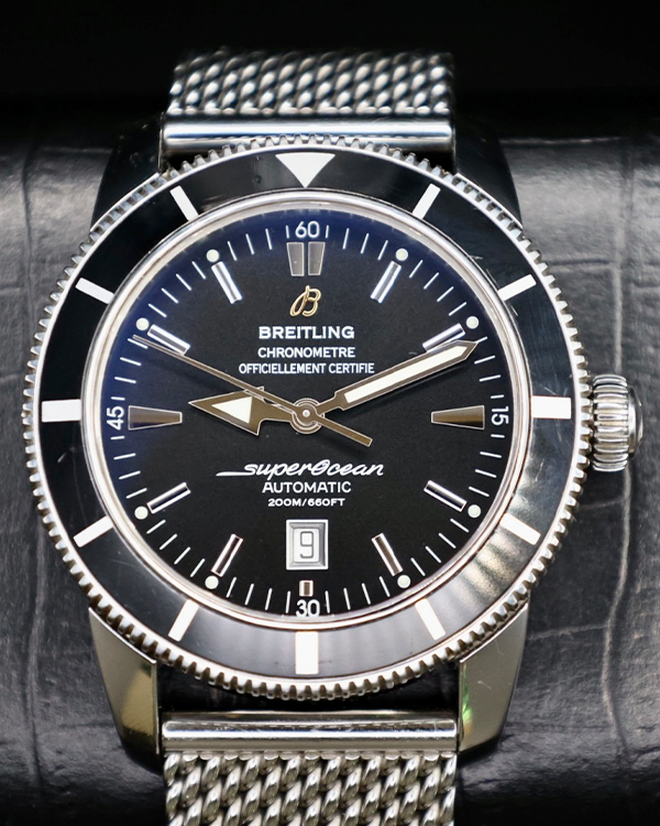 No Reserve - Breitling Superocean Heritage 46MM Steel Black Dial (A1732024/B868)