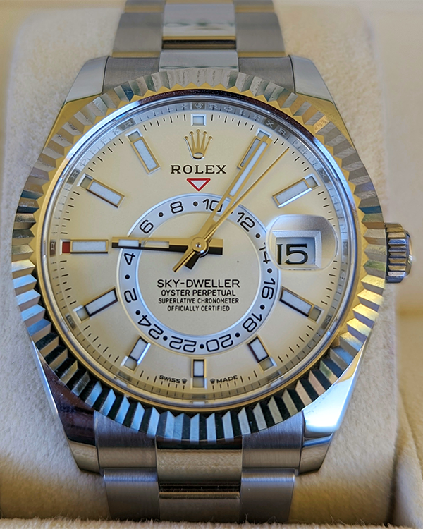 2023 Rolex Sky-Dweller 42MM White Rolesor White Dial (336934)