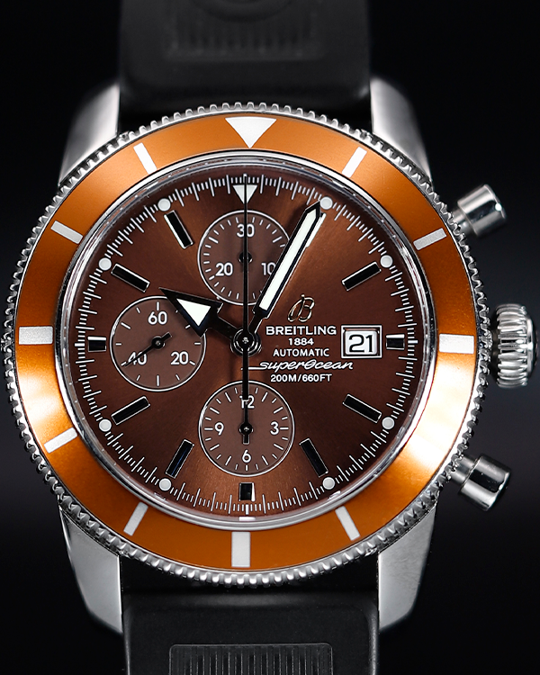 Breitling Superocean Heritage Chronograph 46MM Bronze Dial Rubber Strap (A13320)