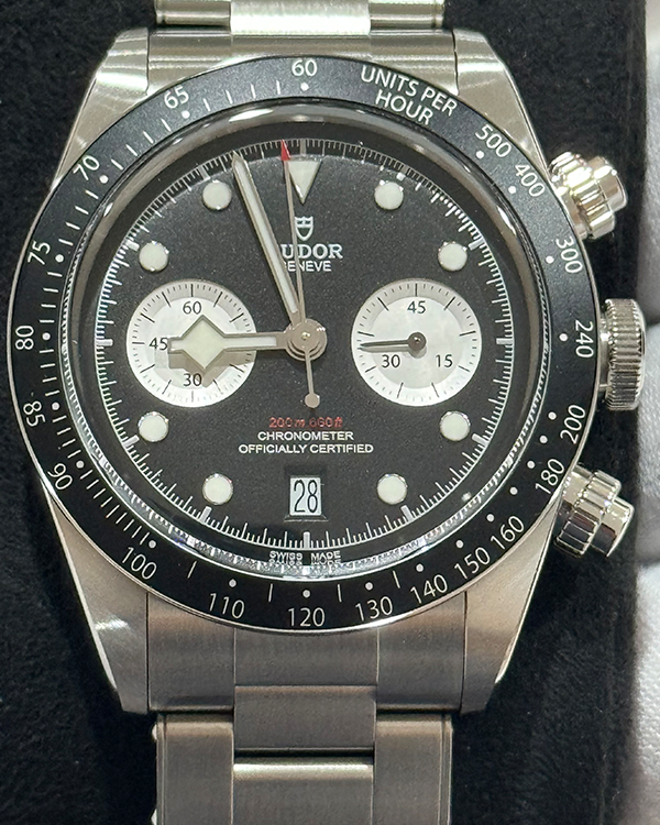 2023 Tudor Black Bay Chrono 41MM Black Dial Steel Bracelet (79360N)