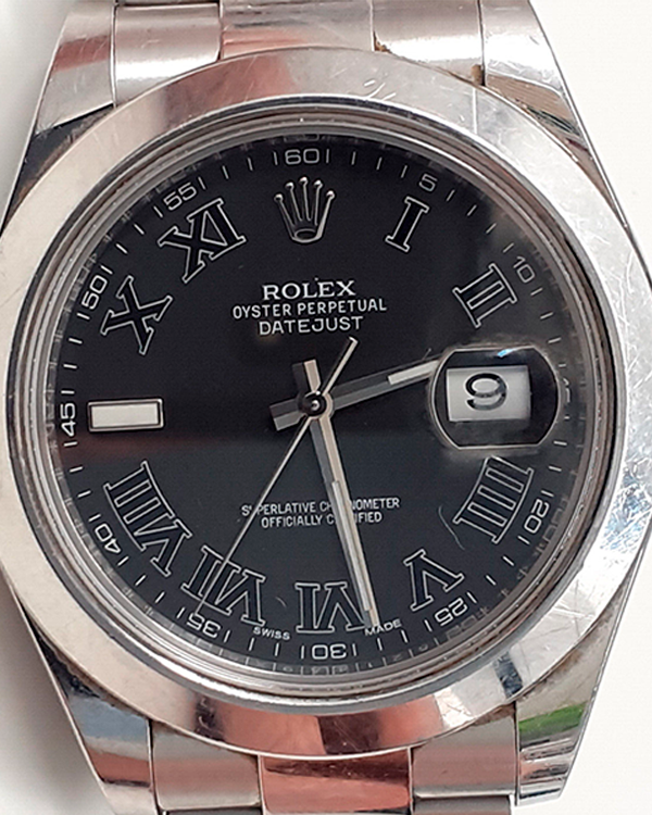 Rolex Datejust II 41MM Black Dial Oyster Bracelet (116300)