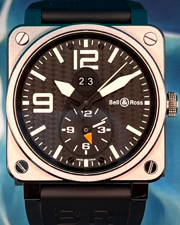 No Reserve - 2015 Bell & Ross BR03-51 GMT 42MM Black Dial Rubber Strap (BR03-51-T)