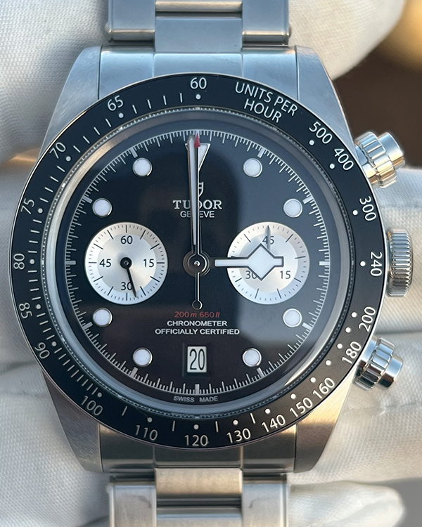 Tudor Black Bay Chrono 41MM Black Dial Steel Bracelet (79360N)