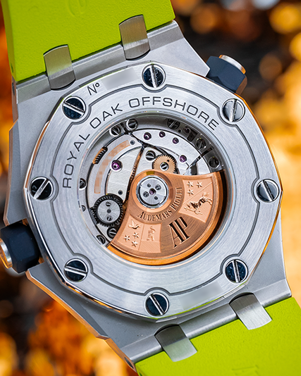 2017 Audemars Piguet Royal Oak Offshore Diver 42MM Lime Green Dial Rub ...