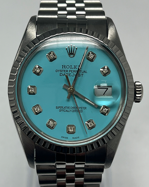 Rolex Datejust 36MM Blue Dial Steel Jubilee Bracelet (16030)