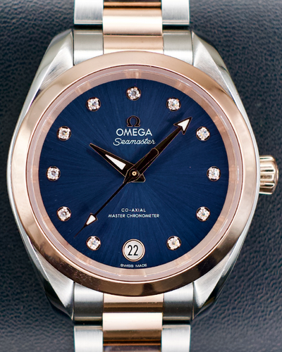 2023 Omega Seamaster Aqua Terra 34MM Blue Dial Two-Tone Bracelet (220.20.34.20.53.001)