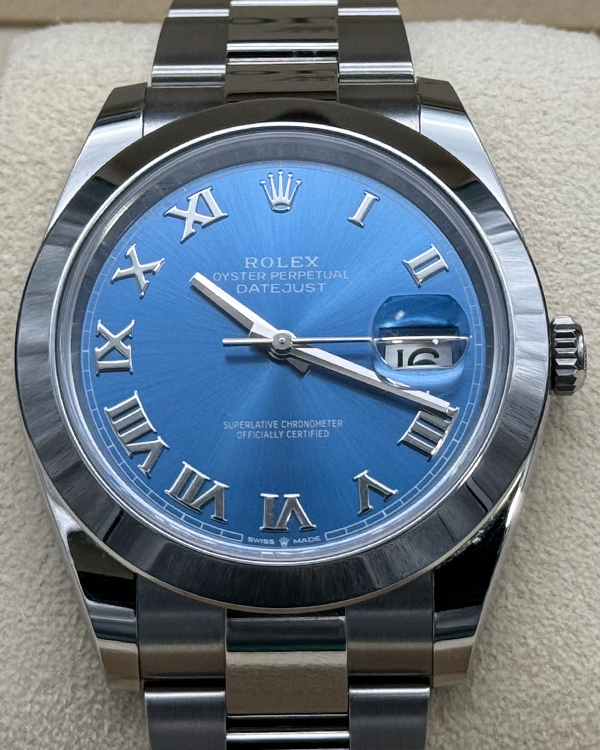 2024 Rolex Datejust 41MM Blue Dial Oyster Bracelet (126300)