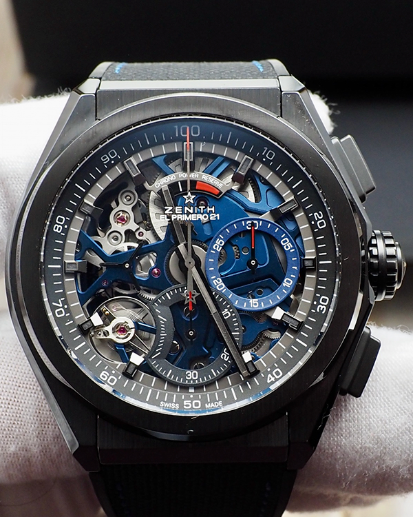 Zenith Defy El Primero 21 "Boutique Edition" 44MM Skeleton Dial Rubber Strap (49.9001.9004/78.R590)