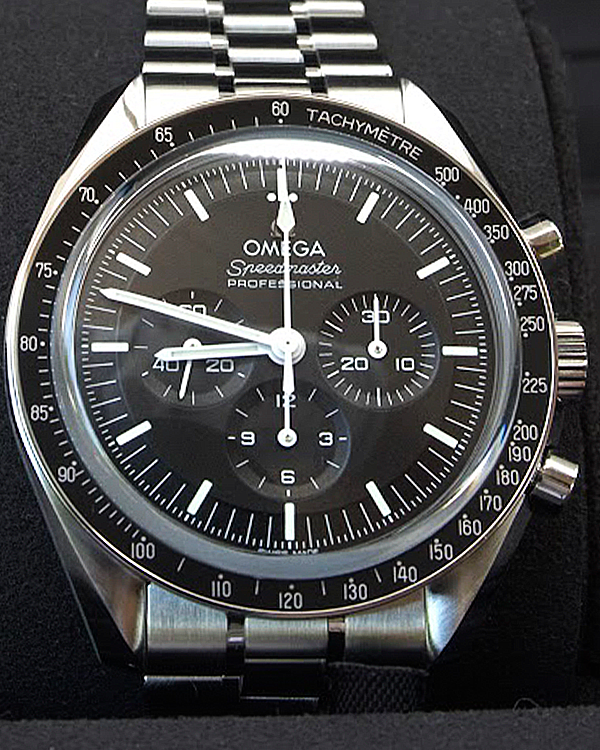 2024 Omega Speedmaster Professional Moonwatch 42MM Black Dial Steel Bracelet (310.30.42.50.01.002)