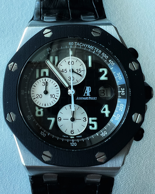 Audemars Piguet Royal Oak Offshore 42MM Black Dial Leather Strap (25940SK.OO.D002CA.01)