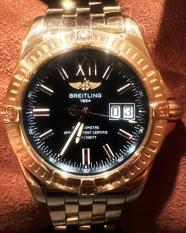 2016 Breitling Galactic Cockpit Limited Edition 41MM Black Dial Rose Gold Bracelet (H4935011/B819)