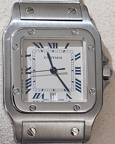 Cartier Santos Galbée 29 x 41MM Quartz Silver Dial Steel Bracelet (1564)