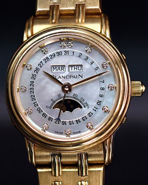 Blancpain Villeret Automatic 34MM Yellow Gold Mother of  display picture 2