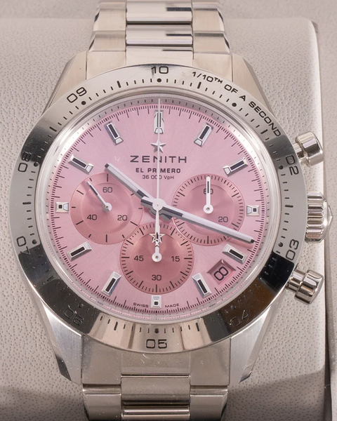 2023 Zenith Chronomaster Sport L.E. 41MM Pink Dial Steel Bracelet 2023 Zenith Chronomaster Sport L.E. 41MM Pink Dial Steel Bracelet