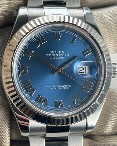 Rolex Datejust II 41MM Blue Dial Oyster Bracelet (116334)