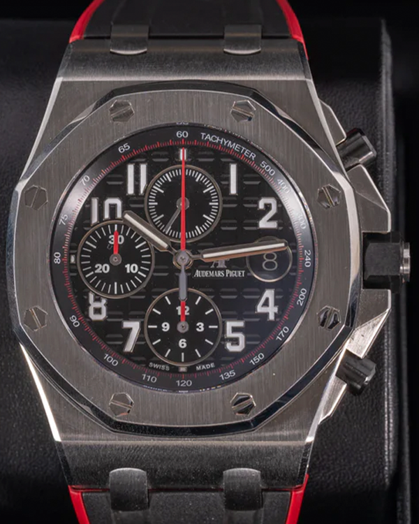 2015 Audemars Piguet Royal Oak Offshore "Vampire" 42MM Black Dial Leather Strap (26470ST.OO.A101CR.01)