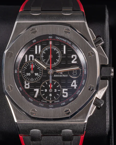 2015 Audemars Piguet Royal Oak Offshore "Vampire" 42MM Black Dial Leather Strap (26470ST.OO.A101CR.01)