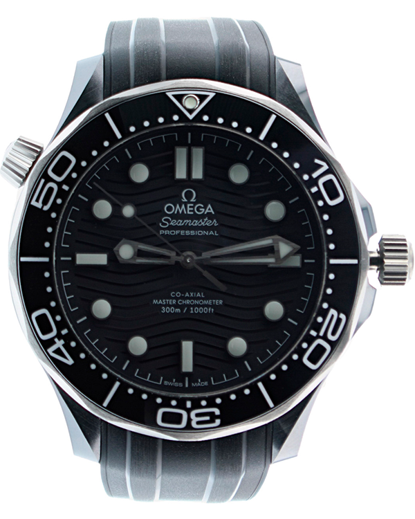 2024 Omega Seamaster Diver 300M 43.5MM Black Dial Rubber Strap (210.92.44.20.01.001)