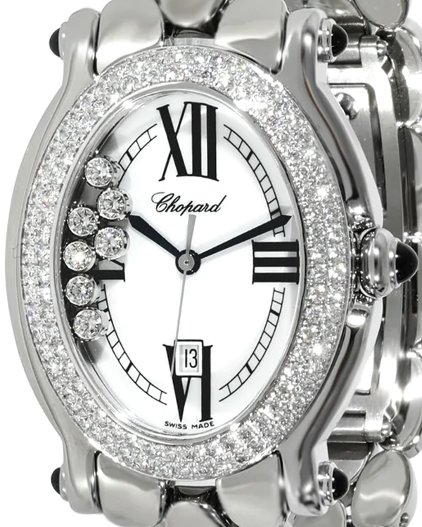 Chopard Happy Sport Quartz 30MM White Dial Steel Bracelet (27/8419-23)