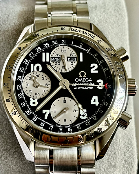 Omega Speedmaster Day Date Japan Edition Steel Black Dial (3523.51