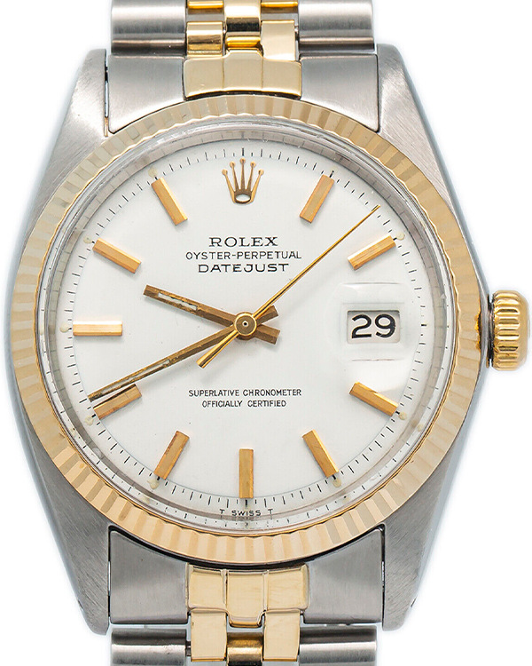 Rolex Datejust 36MM White Dial Two-Tone Jubilee Bracelet (1601)