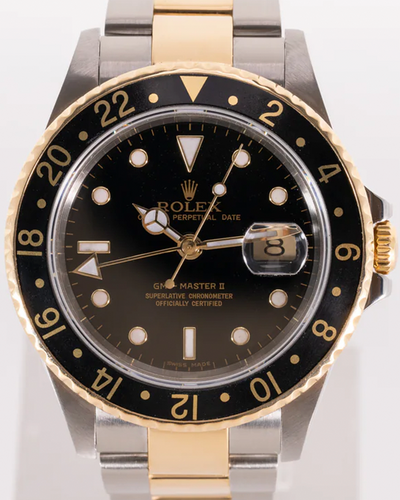 Rolex GMT-Master II 40MM Black Dial Two-Tone Oyster Bracelet (16713T)