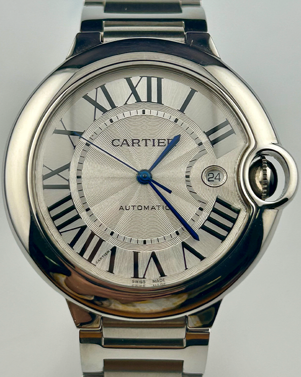 Cartier Ballon Bleu De Cartier 42MM Silver Dial Steel Bracelet (WSBB0049)