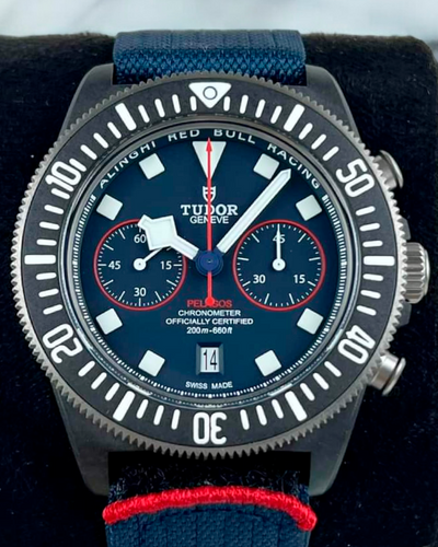 2024 Tudor Pelagos FXD Chrono "Alinghi Red Bull Racing Edition" 43MM Blue Dial Textile Strap (25807KN)