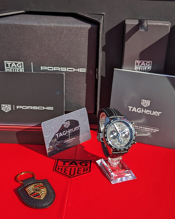 Tag Heuer Carrera Porsche Chronograph Grey Dial Silver Steel Strap Watch for Men - CBN2A1F.BA0643
