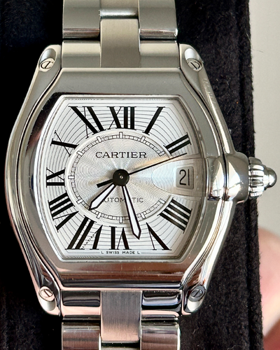 Cartier Roadster de Cartier 37x44MM Silver Dial Steel Bracelet (2510)