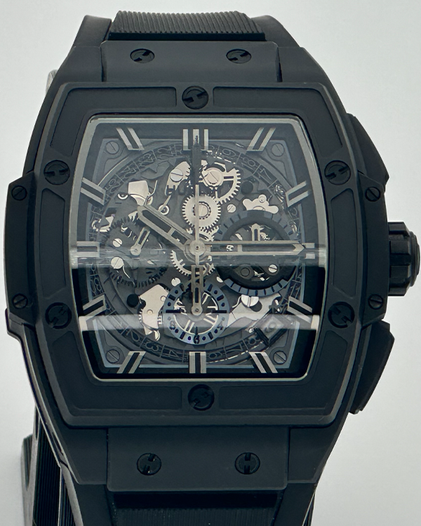 Hublot Spirit of Big Bang "All Black" 42MM Ceramic Skeleton Dial Rubber Strap (641.CI.0110.RX)