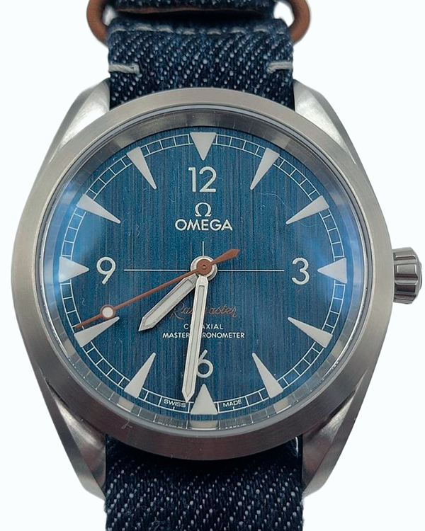 2024 Omega Railmaster 40MM "Blue Jeans" Dial Textile Strap (220.12.40.20.03.001)