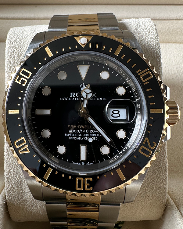 No Reserve - 2020 Rolex Sea-Dweller 43MM Black Dial Two-Tone Oyster Bracelet (126603)