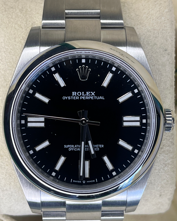 2024 Rolex Oyster Perpetual 41MM Black Dial Oyster Bracelet (124300)