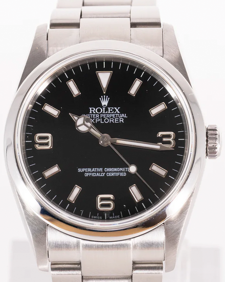 Rolex Explorer 36MM Black Dial Oyster Bracelet (114270)