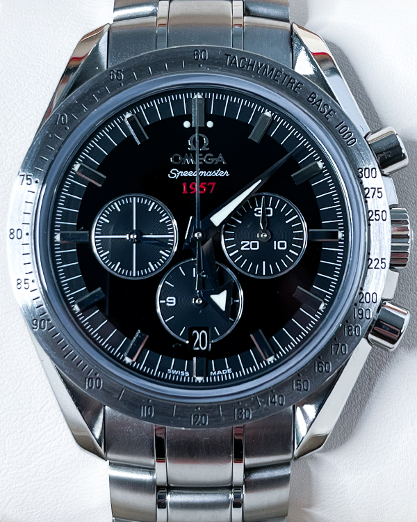 Omega Speedmaster Broad Arrow 42MM Black Dial Steel Bracelet (321.10.42.50.01.001)