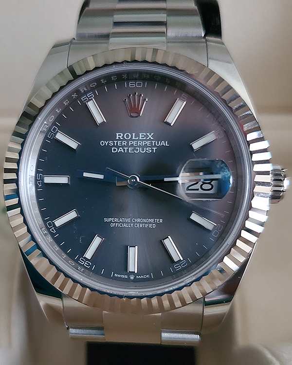 2024 Rolex Datejust 41MM Slate Dial Oyster Bracelet (126334)