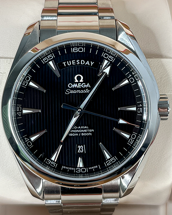 Omega Seamaster Aqua Terra Day-Date 41.5MM Black Dial Steel Bracelet (231.10.42.22.01.001)