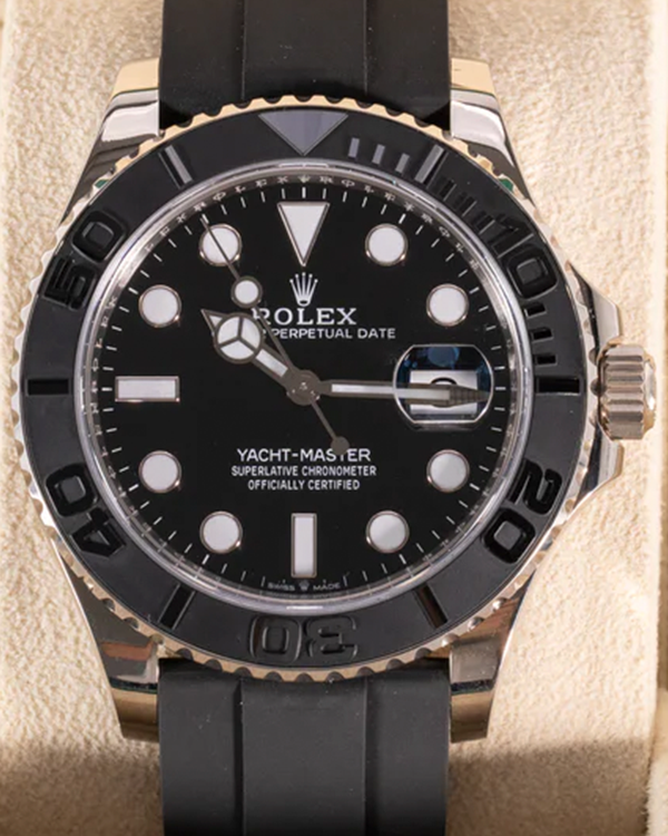 2020 Rolex Yacht-Master 42MM Black Dial Rubber Strap (226659)
