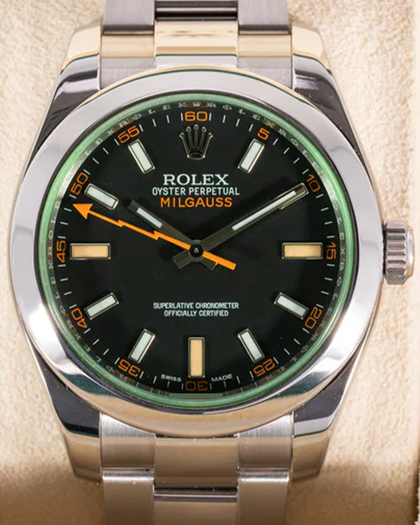 2017 Rolex Milgauss 40MM Black Dial Oyster Bracelet (116400GV)