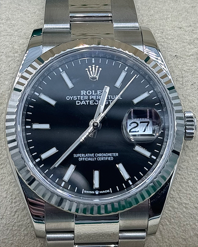 2023 Rolex Datejust 36MM Black Dial Oyster Bracelet (126234)