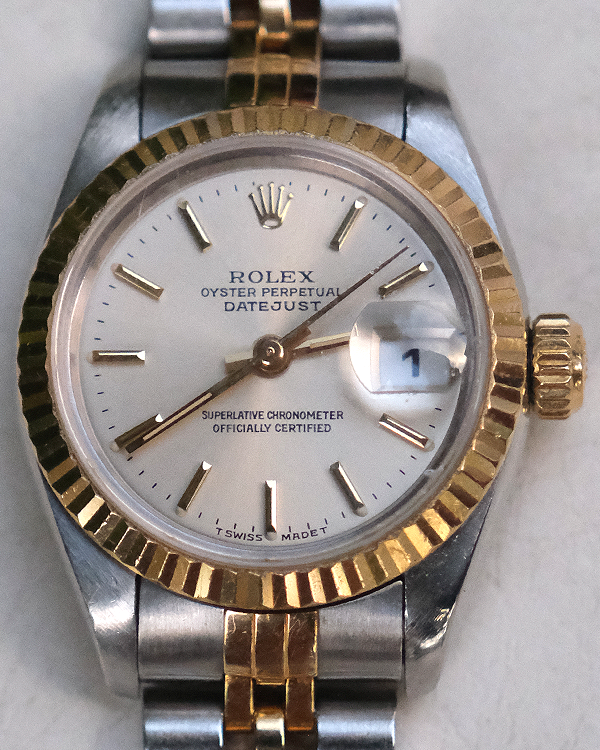 1998 (U-Serial) Rolex Lady-Datejust 26MM Silver Dial Two-Tone Jubilee Dial (69173)