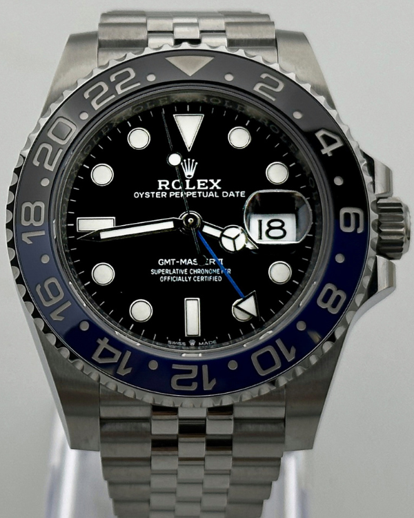 2023 Rolex GMT-Master II "Batgirl" Jubilee Bracelet Black Dial (126710BLNR)