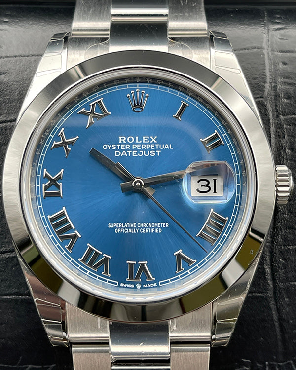 2020 Rolex Datejust 41MM Blue Dial Oyster Bracelet (126300)