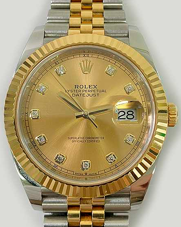 2020 Rolex Datejust 41MM Two-Tone Champagne Dial Jubilee Bracelet (126333)