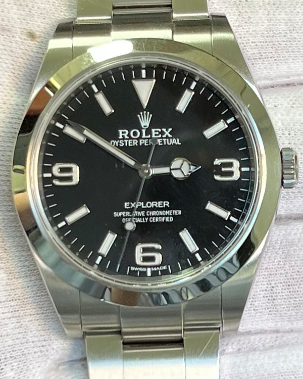 2017 Rolex Explorer 39MM Black Dial Oyster Bracelet (214270)