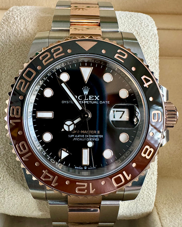 2024 Rolex GMT-Master II "Rootbeer" 40MM Black Dial Two-Tone Oyster Bracelet (126711CHNR)