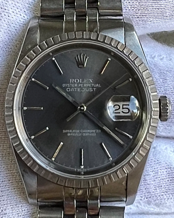 Rolex Datejust 36MM Grey Dial Jubilee Bracelet (16220)